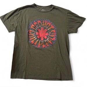 Red Hot Chili Peppers Graphic Tee - Olive Green